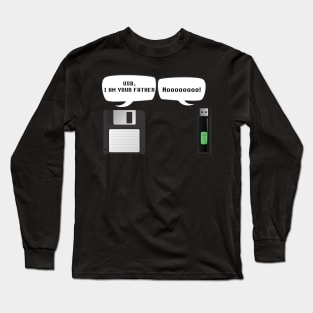 USB I Am Your Father! Funny Geek Computer Long Sleeve T-Shirt